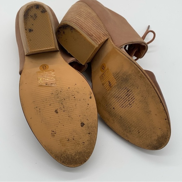 Jeffrey Campbell Brown Leather Pumps with Chunky Heel - Picture 8 of 8